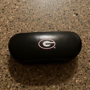 Black Georgia Bulldogs Eyeglasses Case